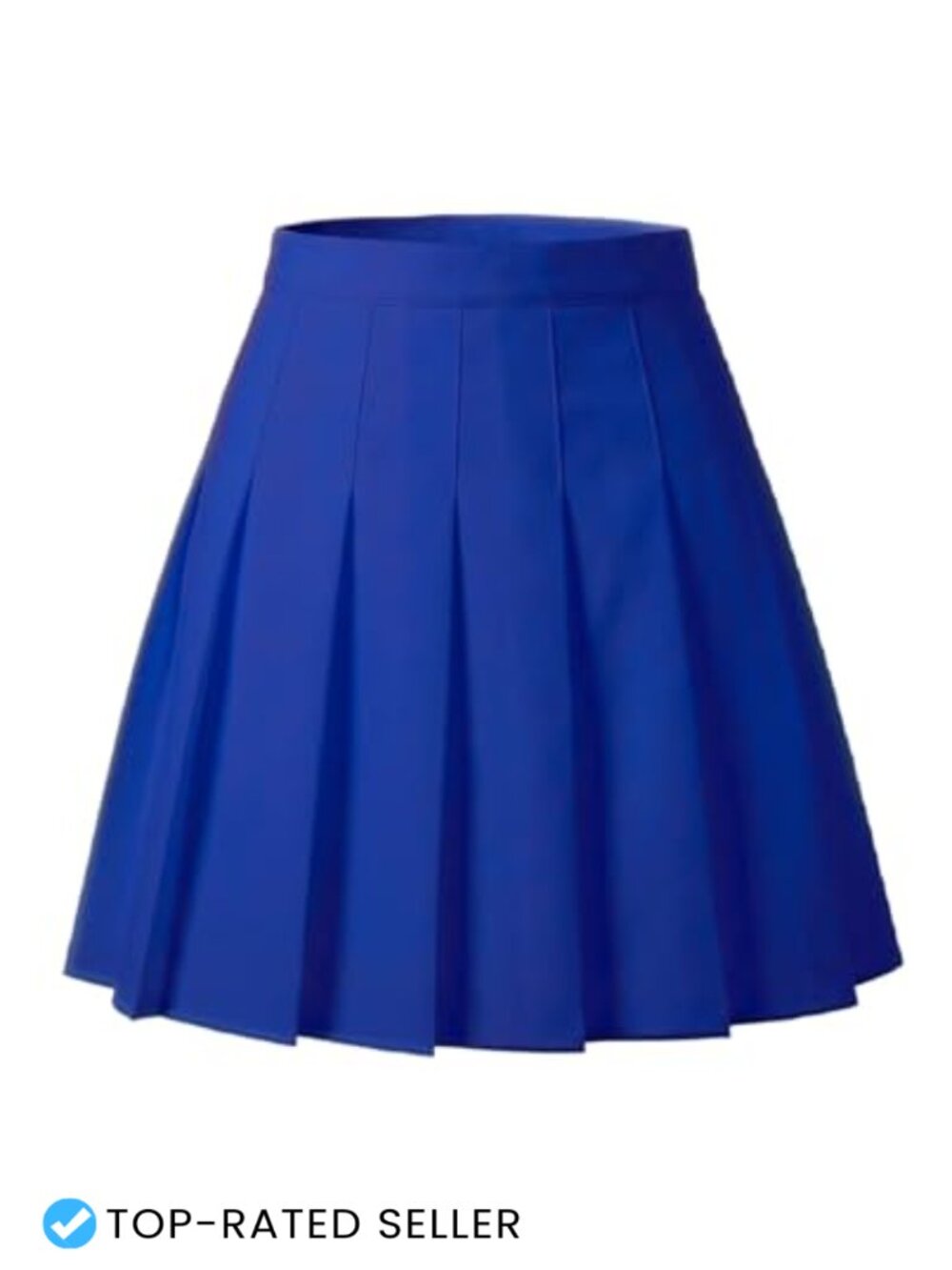 Pleated Mini Skirt High Waisted A-Line Tennis Skort with Elastic Waist